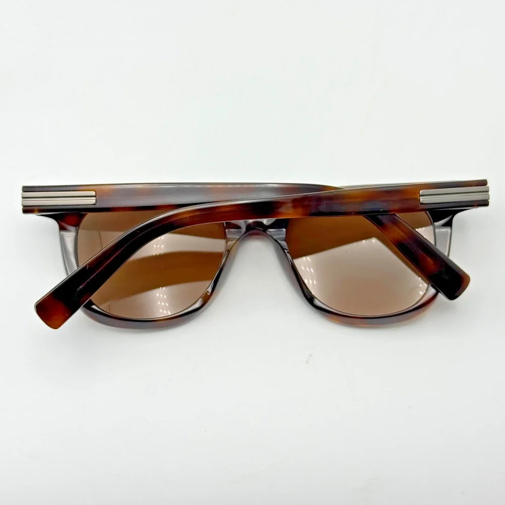 Ermenegildo Zegna Sunglasses EZ0248 52E Dark Havana Frame Brown Lens 50mm New